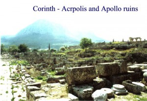 Corinth - Acropolis Apollo ruis